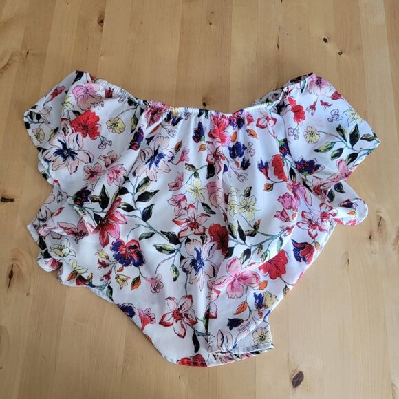 Rue 21 LARGE JUNIORS COLORFUL FLORAL PRINT STRAPLESS Stretch Panel - Picture 3 of 10